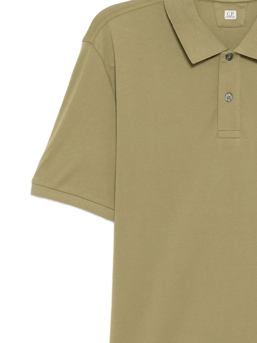 C.P. Company Poloshirt met geborduurd logo Groen