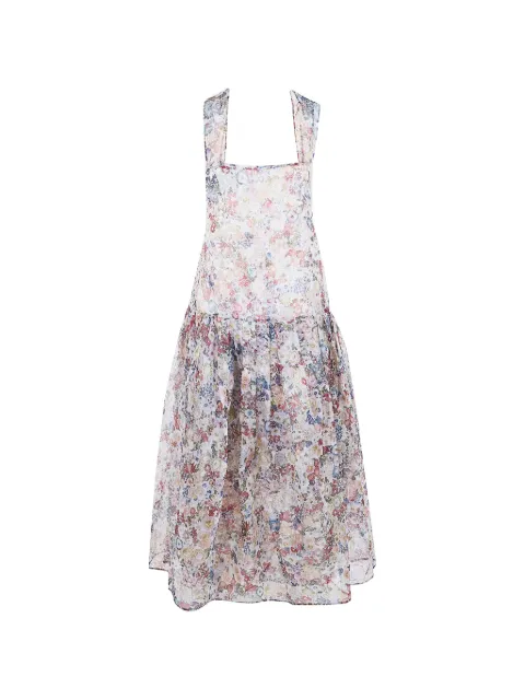 KHAITE vestido Amello con motivo floral