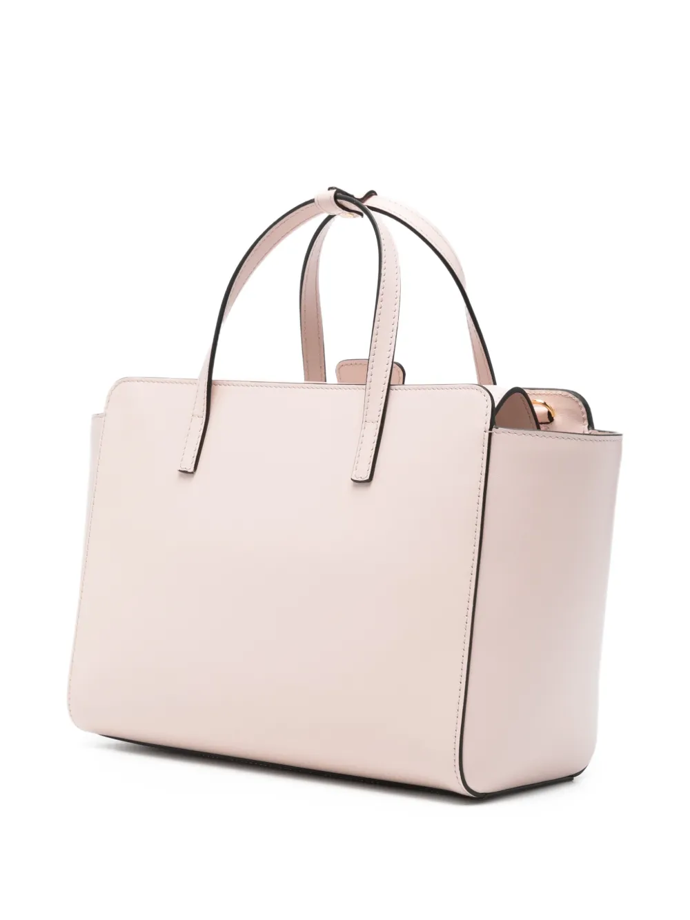  Hidesins M Flap Leather Tote Bag - Pink 