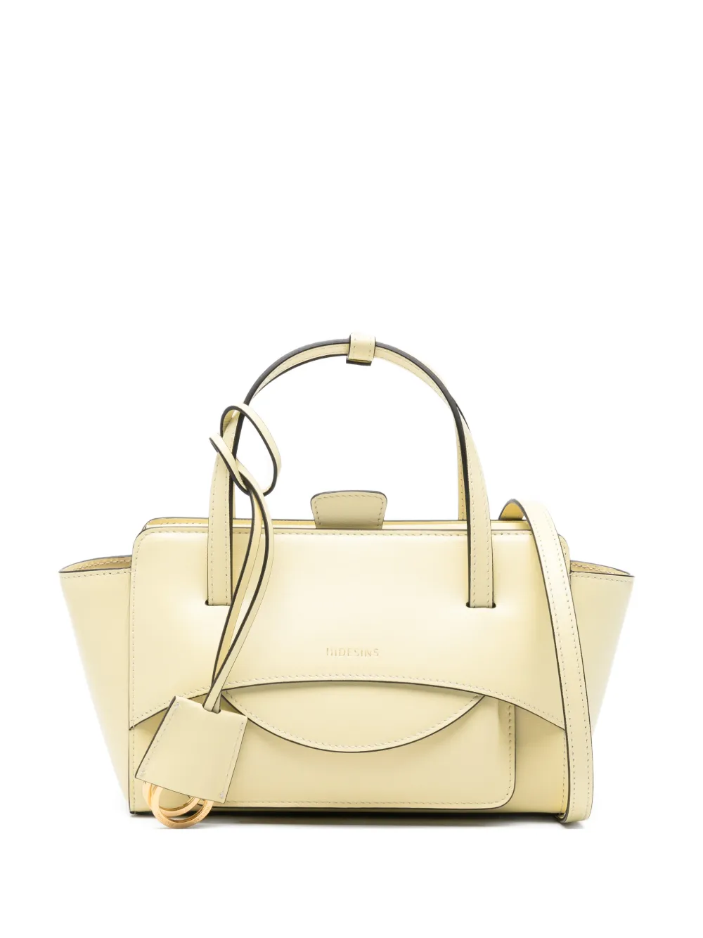 HIDESINS S Flap leather tote bag - Giallo