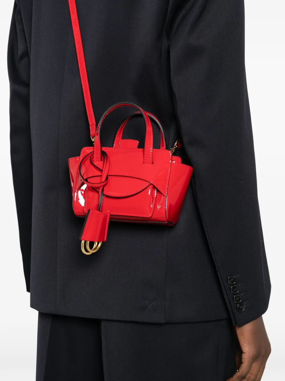  Hidesins Debossed-logo Tote Bag - Red 