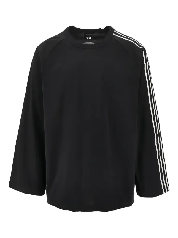 Y-3 ブラック ストライプ Tシャツ Y-3 スリーストライプ Tシャツ | ブラック | FARFETCH JP