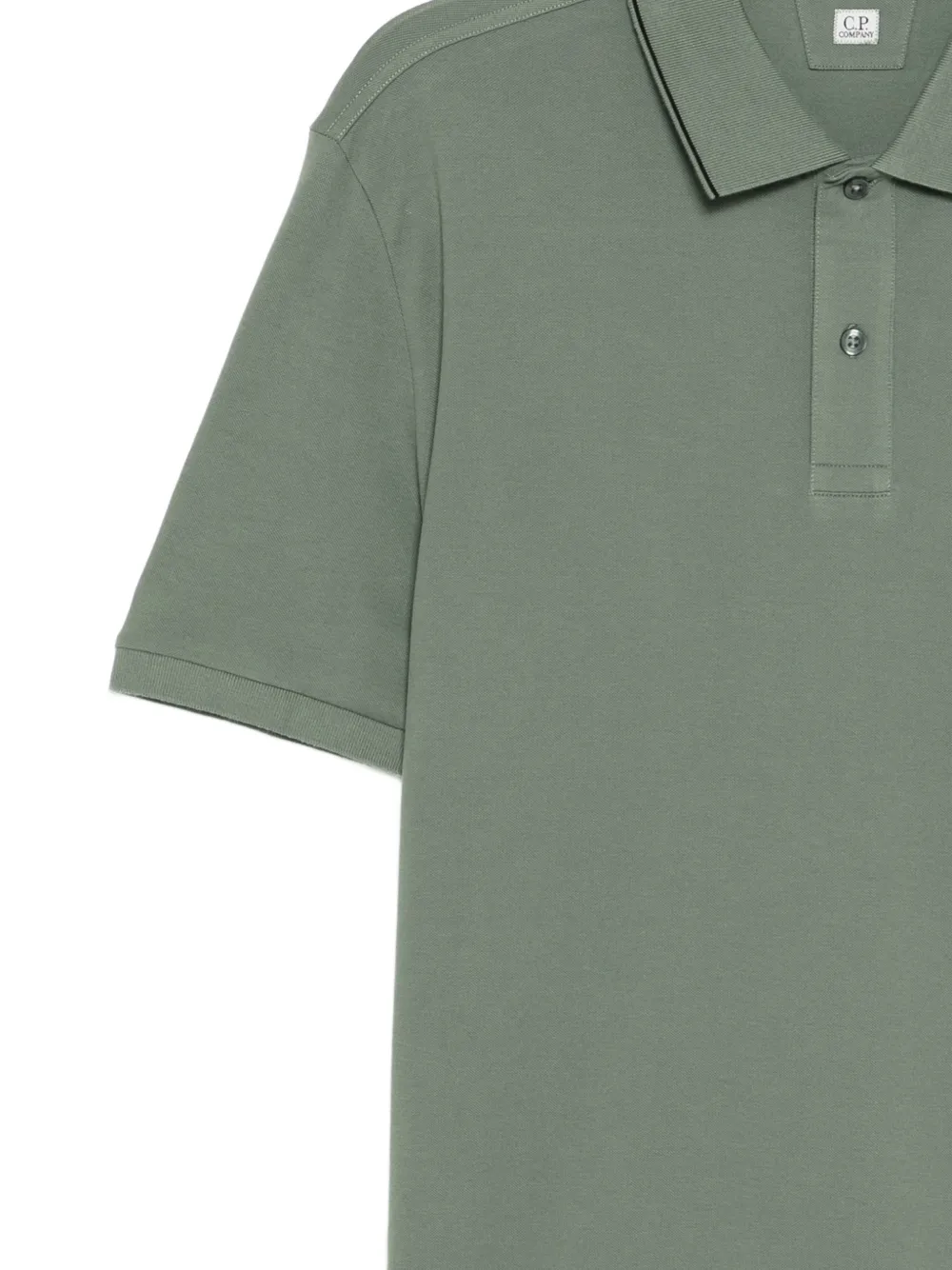 C.P. Company Poloshirt met geborduurd logo Groen