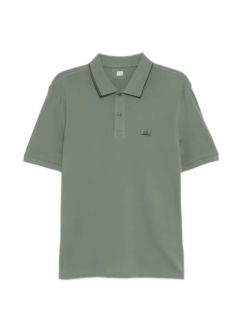 C.P. Company playera tipo polo con logo bordado