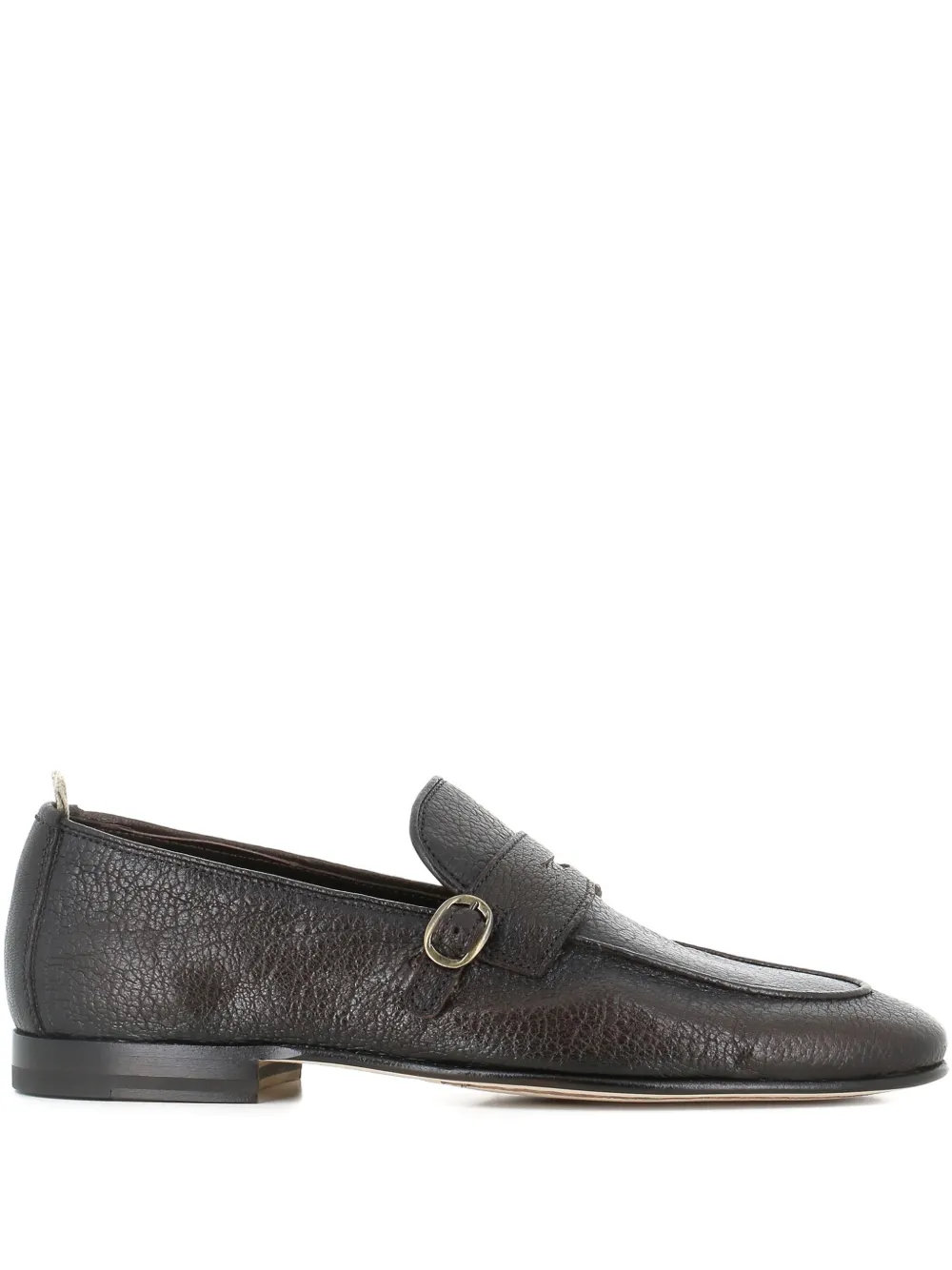 Officine Creative round-toe buckled loafers - Brown