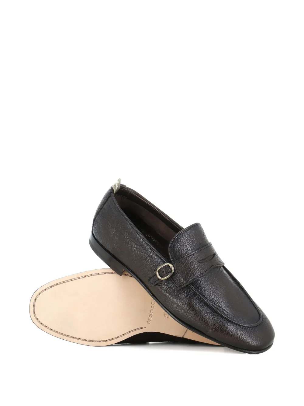 Officine Creative round-toe buckled loafers Bruin