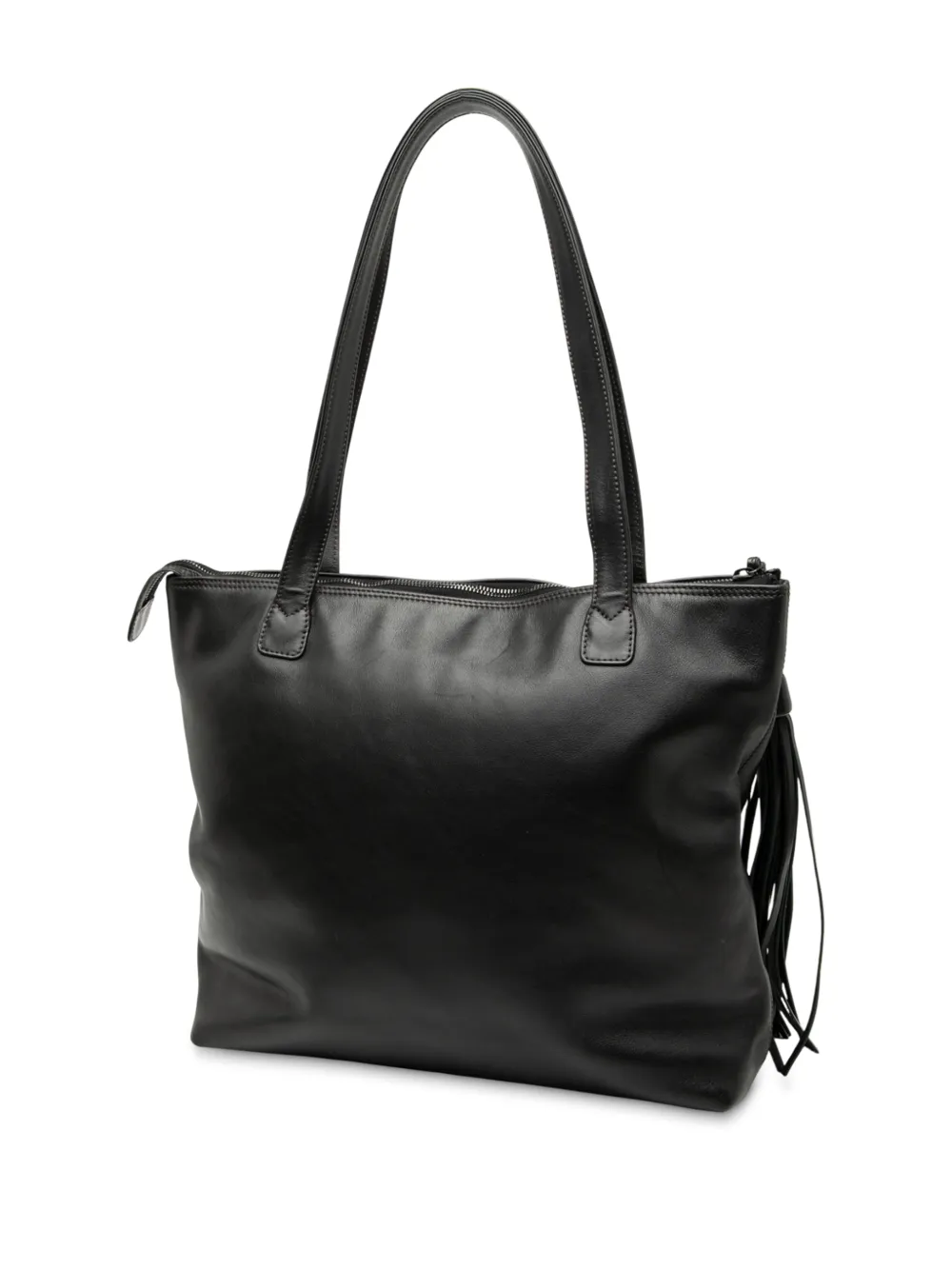 1997-1999 Cc Lambskin Tassel Tote Bag