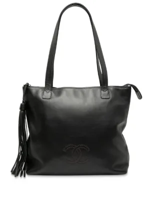 CHANEL Pre-Owned 2013 CC Leather Tote Bag | Black | FARFETCH