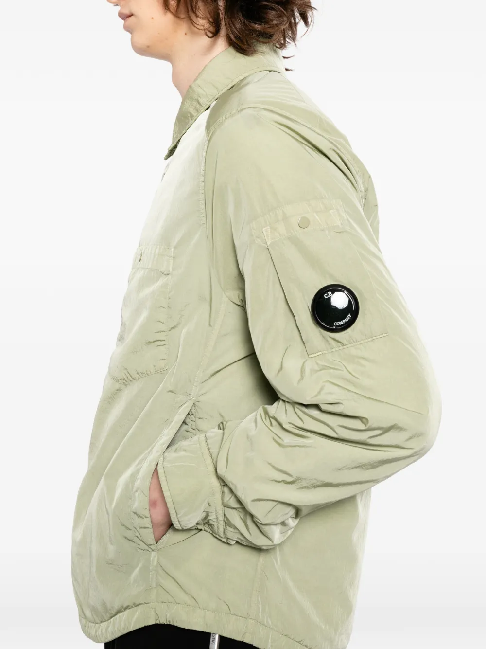 C.P. Company Shirtjack met capuchon Groen