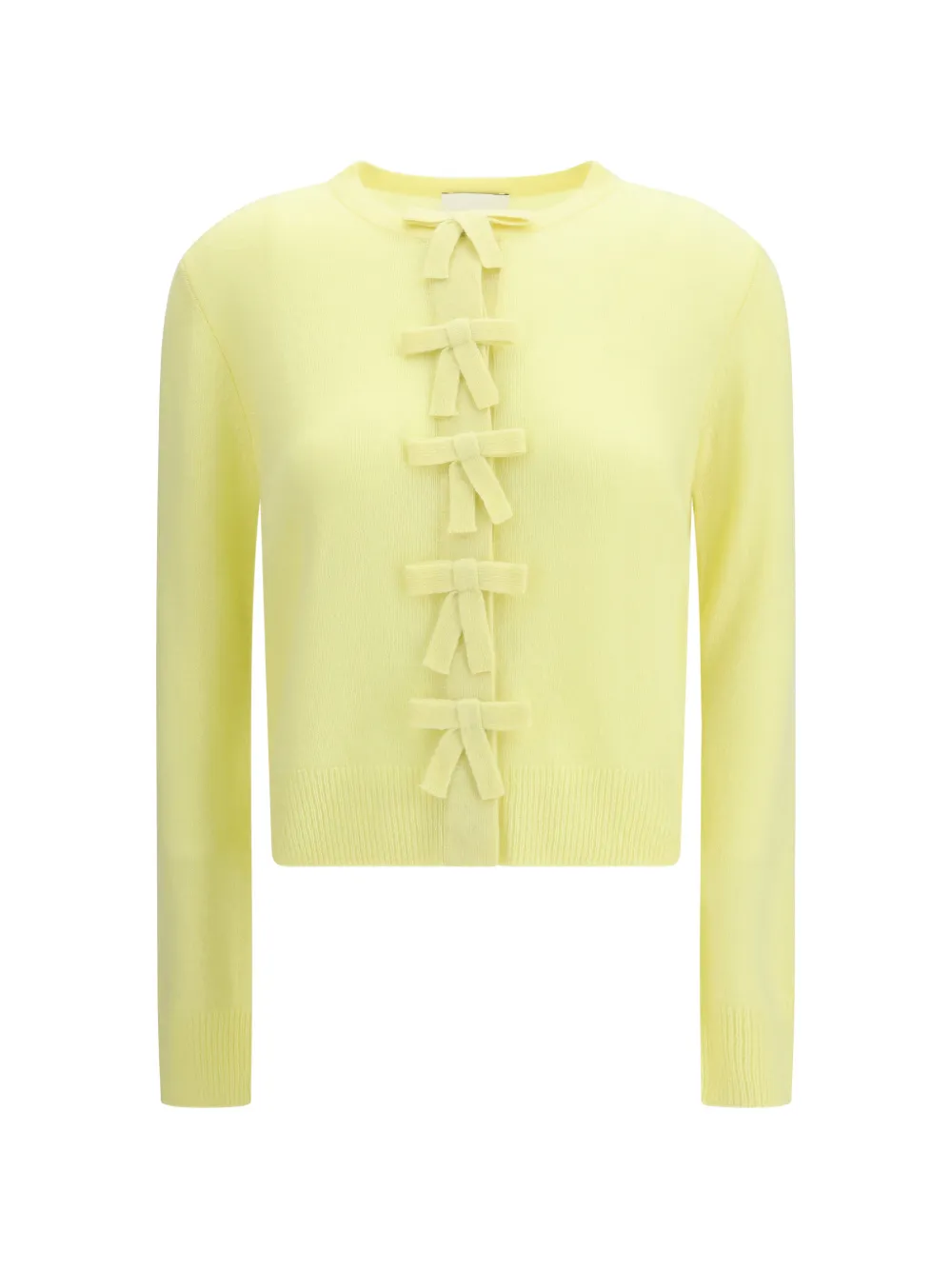Allude bow cardigan - Giallo