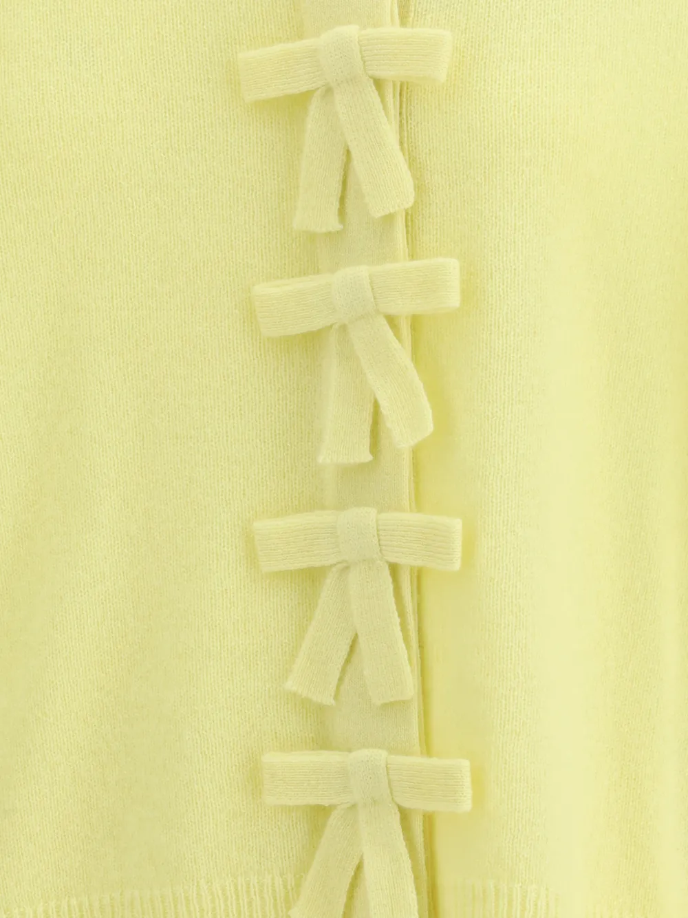  Allude Bow Cardigan - Yellow 