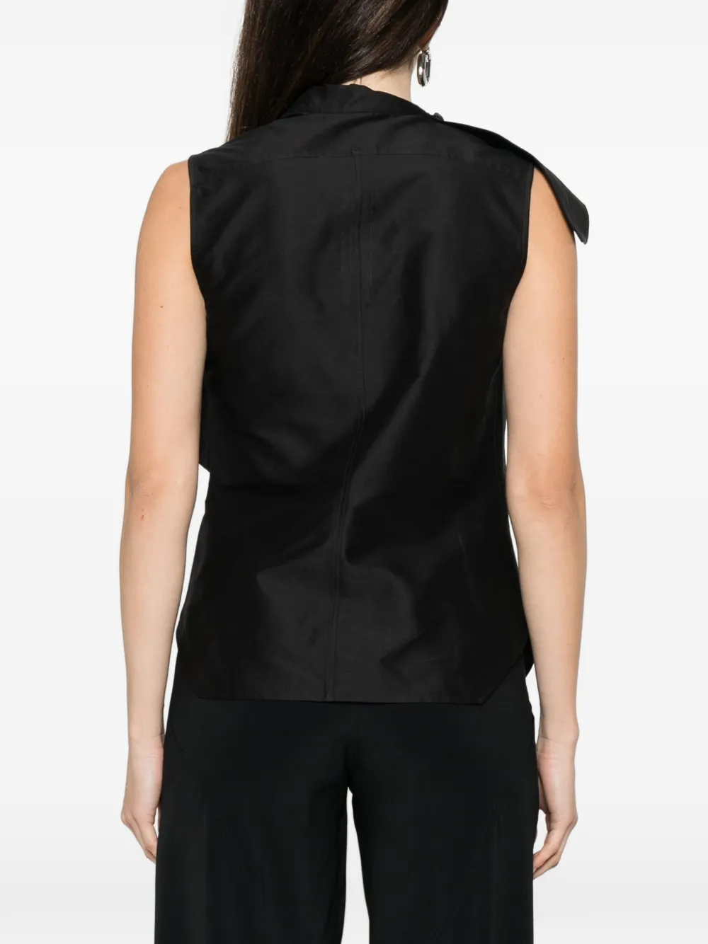 Rick Owens Mouwloos blouse Zwart