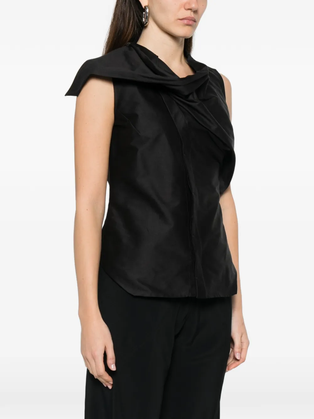 Rick Owens Mouwloos blouse Zwart