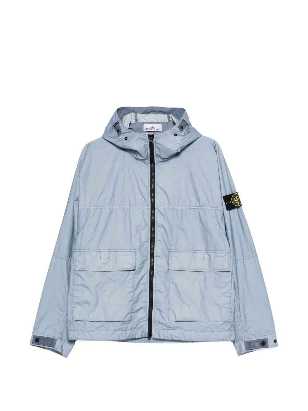 Stone Island hooded zipped jacket - Blau