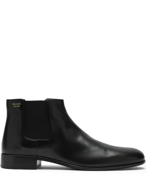 Prada pull-tab chelsea boots