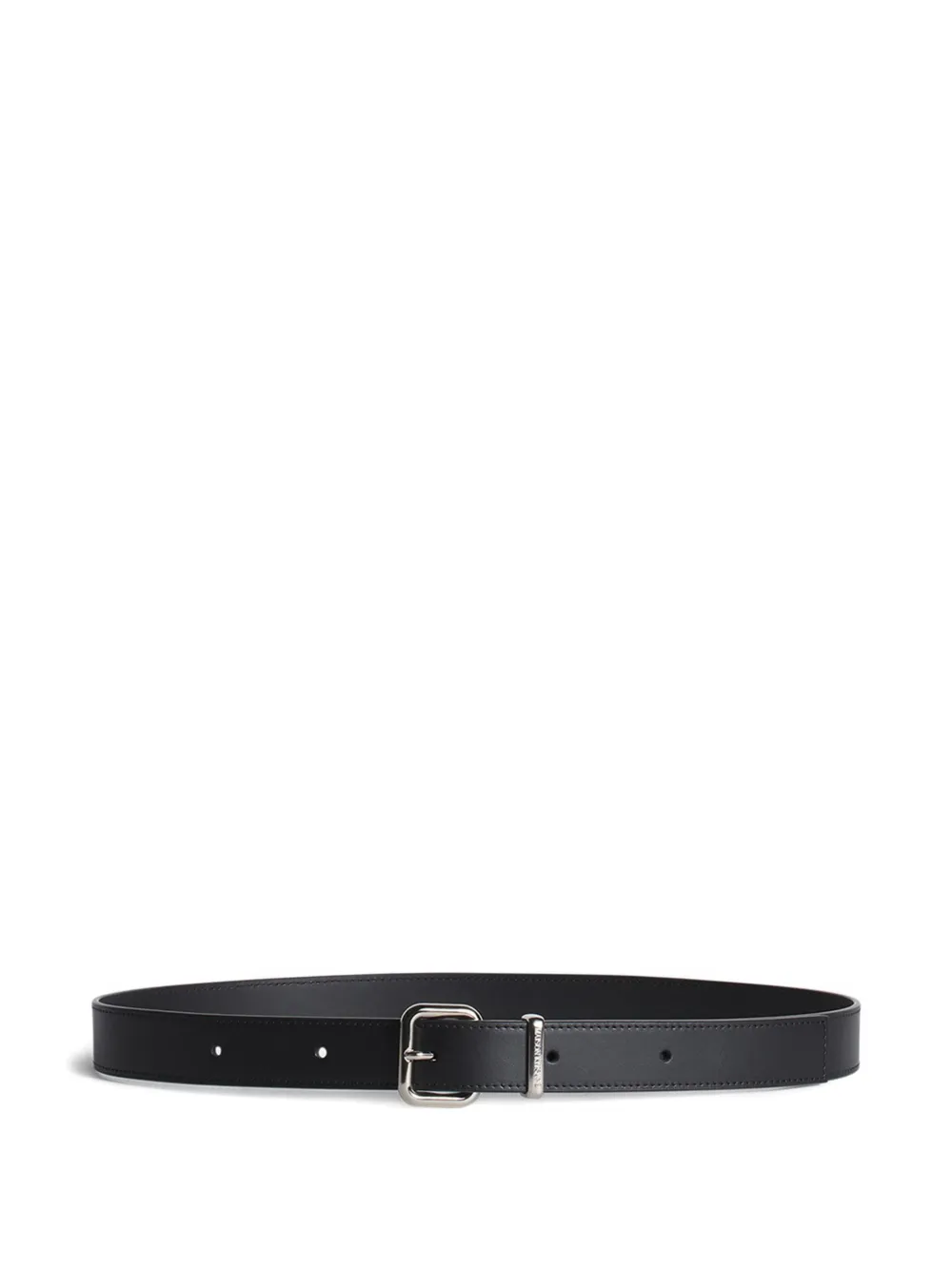 Maison Kitsuné silver-tone buckle leather belt - Nero
