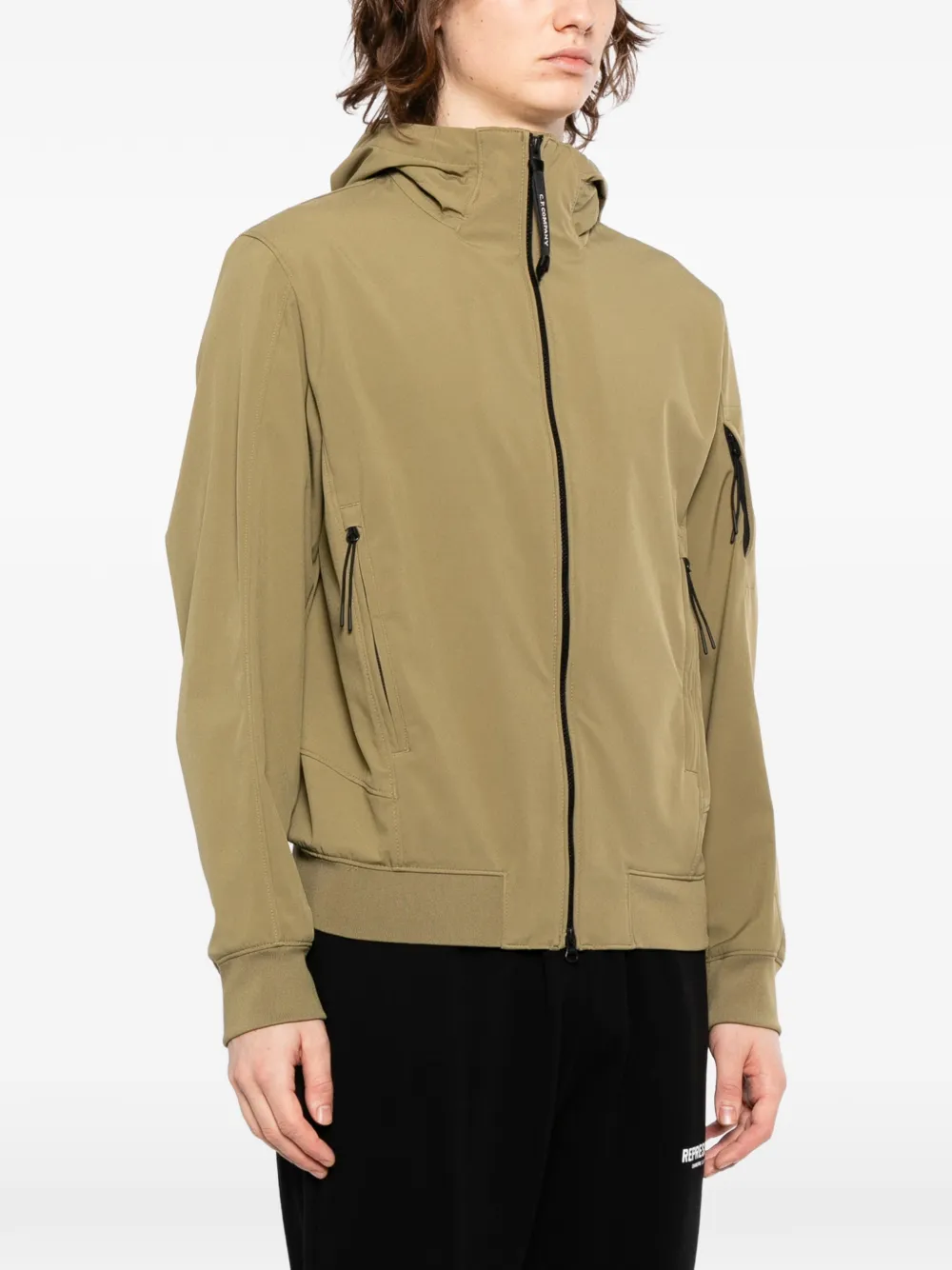 C.P. Company Jack met capuchon en rits Groen