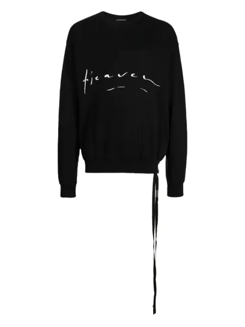 Ann Demeulemeester tie-detail sweatshirt