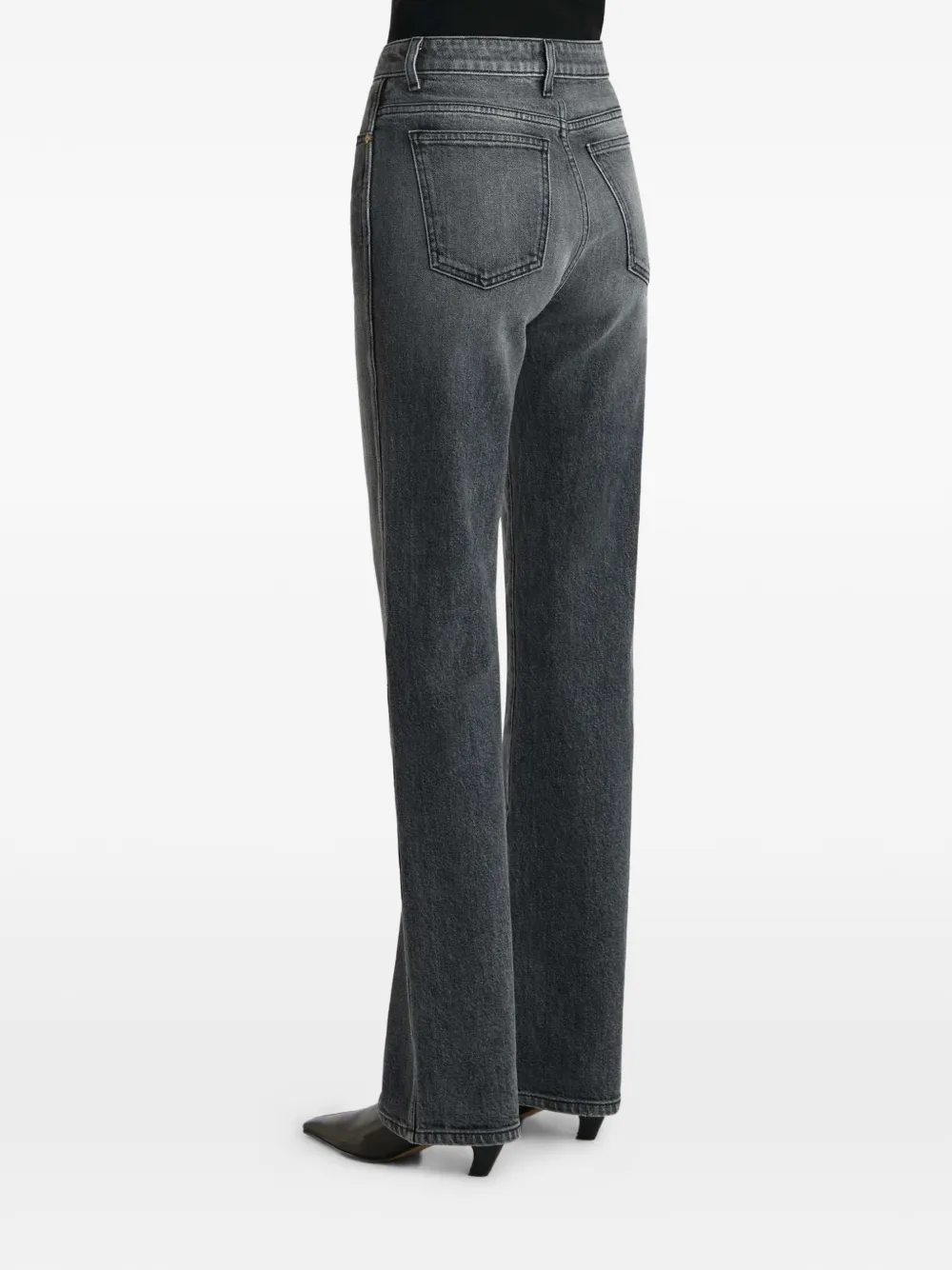 KHAITE Straight jeans Grijs