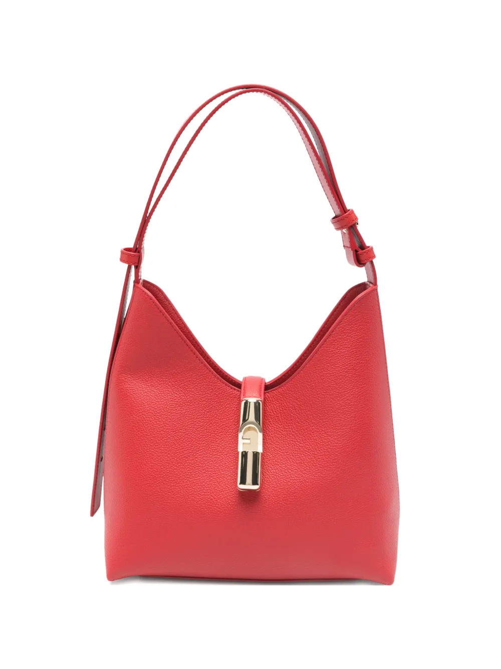 Furla Goccia buckle cross body bag - Rosso