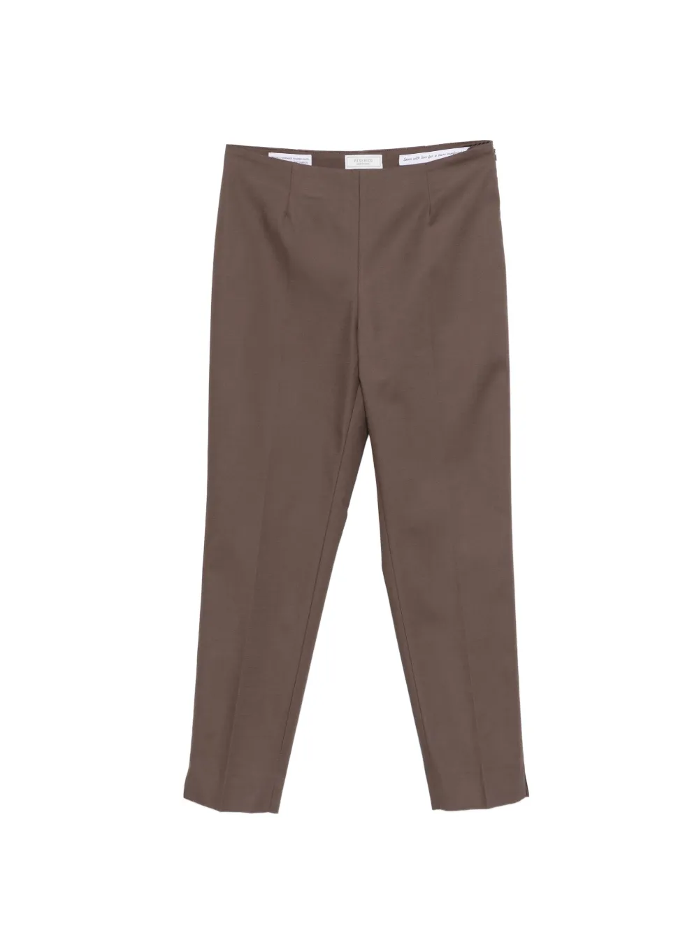 Peserico pressed-crease trousers - Braun