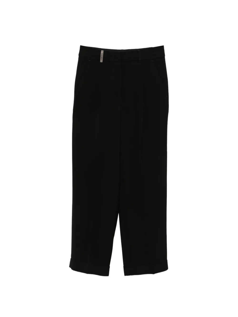 Peserico cuffed trousers - Nero