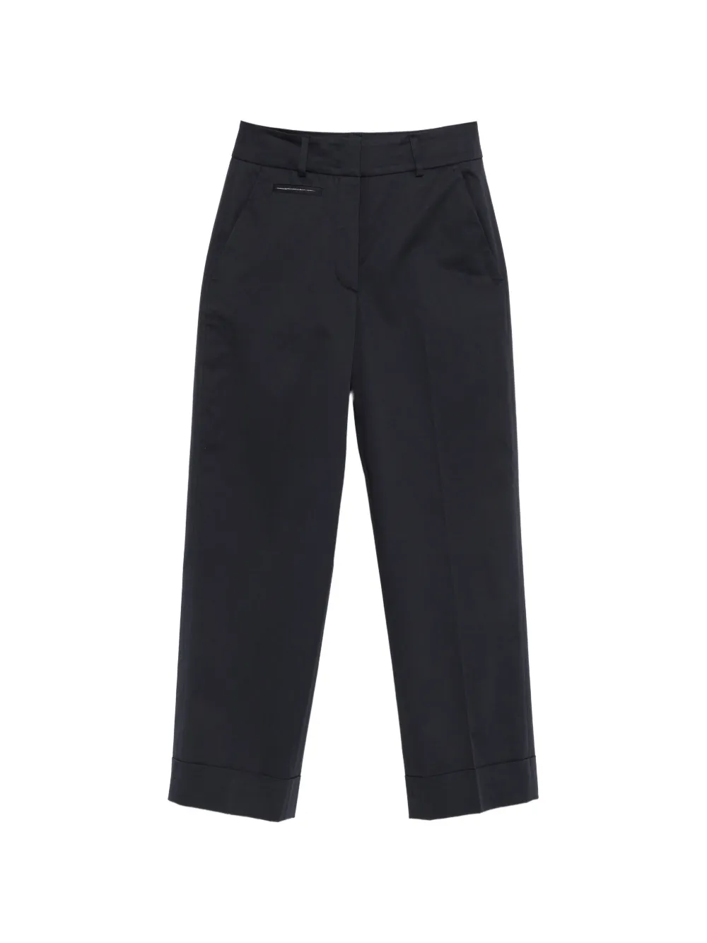 Peserico cuffed trousers - Blu