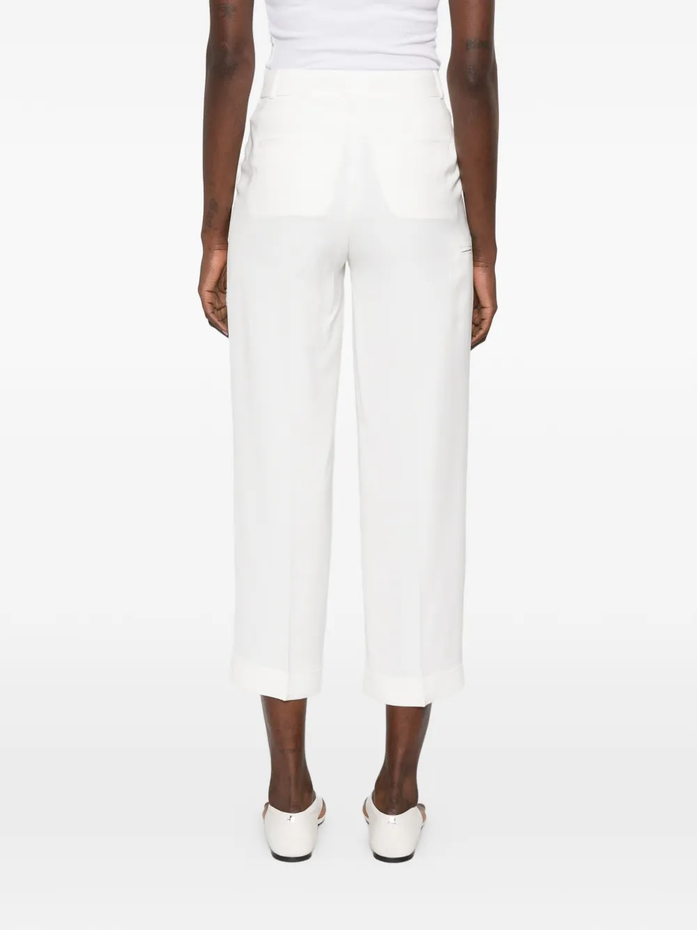 Peserico Cropped broek Wit