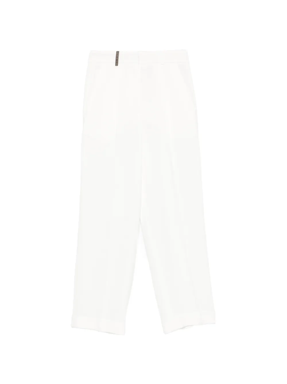 Peserico side-pocket cropped trousers - Bianco