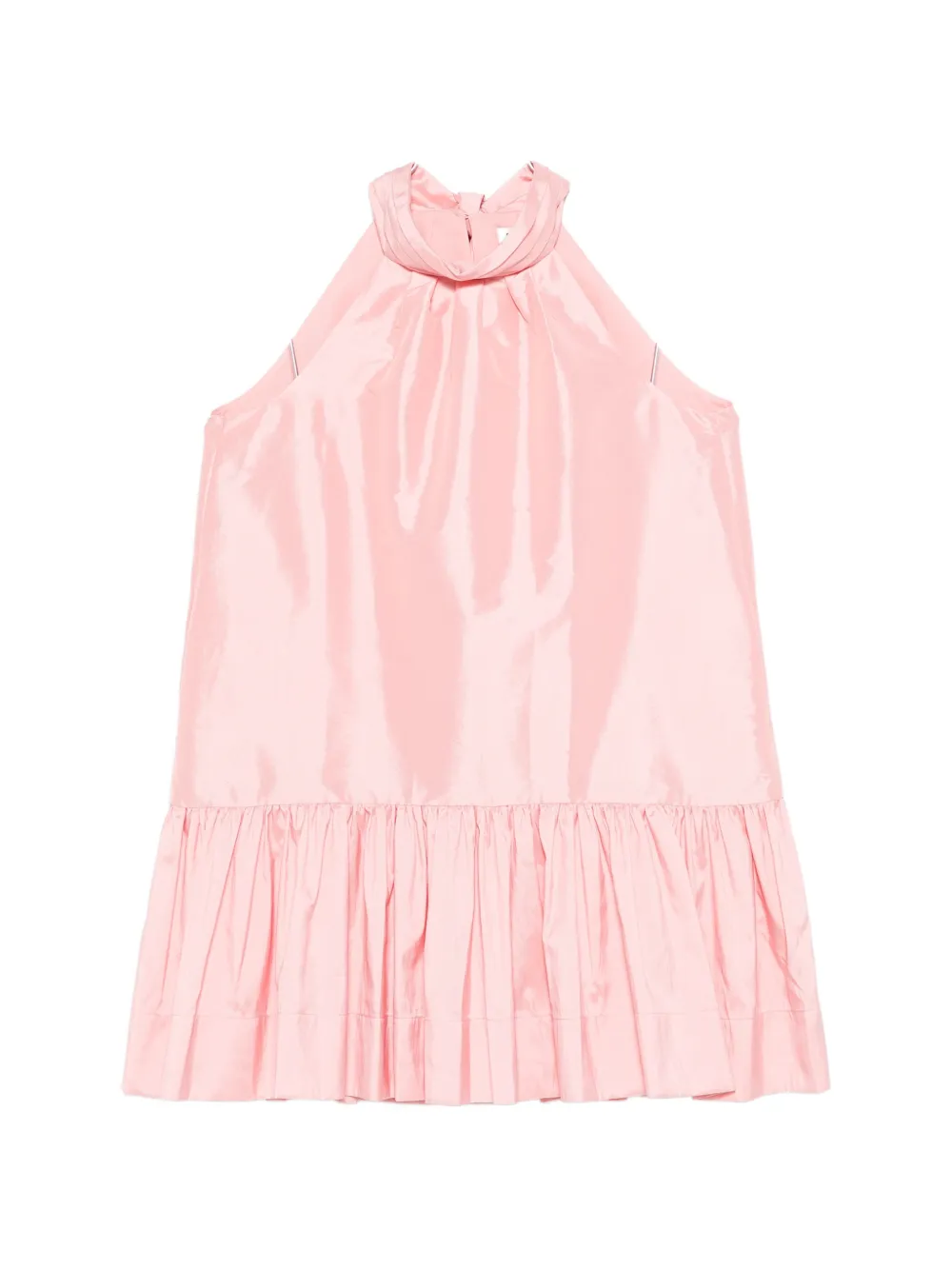 Simkhai Hope ruffled halterneck mini dress - Rosa