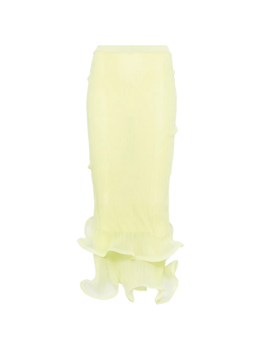 Simkhai Kelso ruffled maxi skirt - Giallo