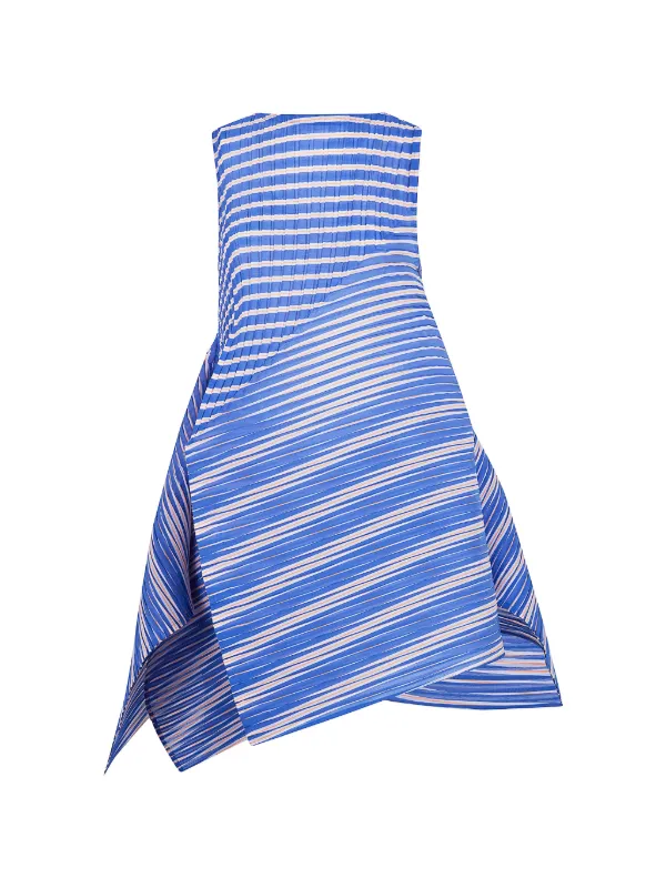 Issey Miyake Striped Dress | Blue | FARFETCH ZA
