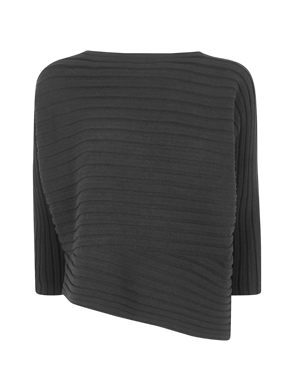 Issey Miyake ribbed top - Nero