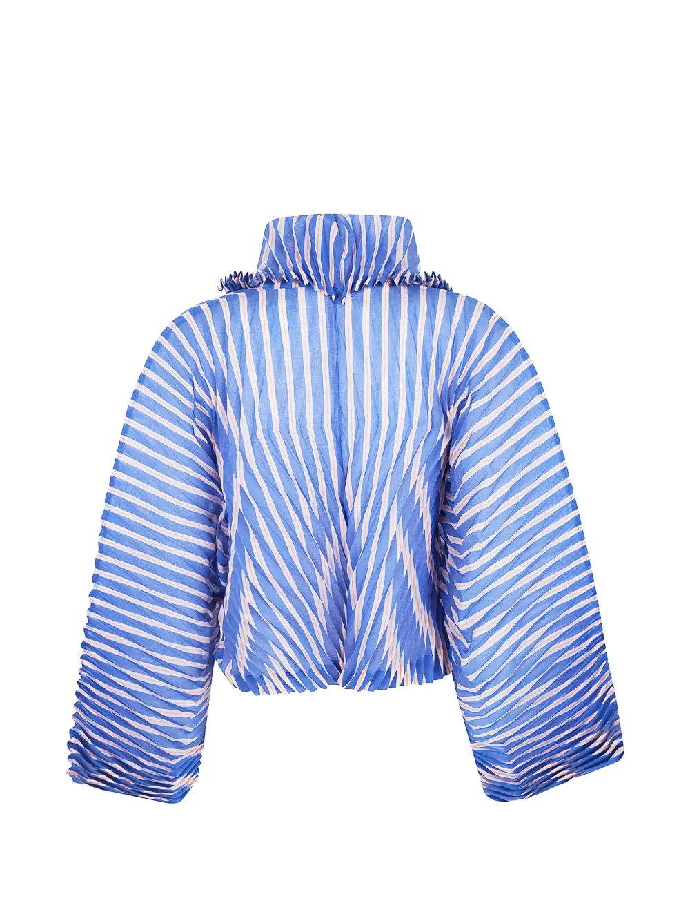 Issey Miyake ストライプ ジャケット | ブルー | FARFETCH JP