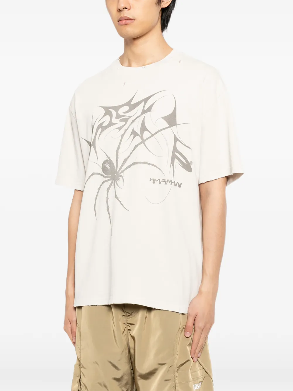  Warman Spider Graphic T-shirt - Neutrals 
