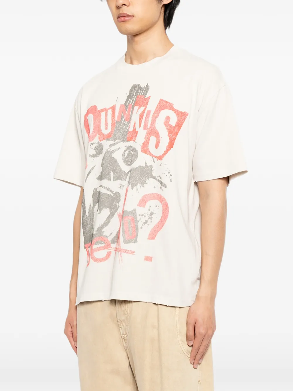  Warman Cotton Printed T-shirt - Neutrals 
