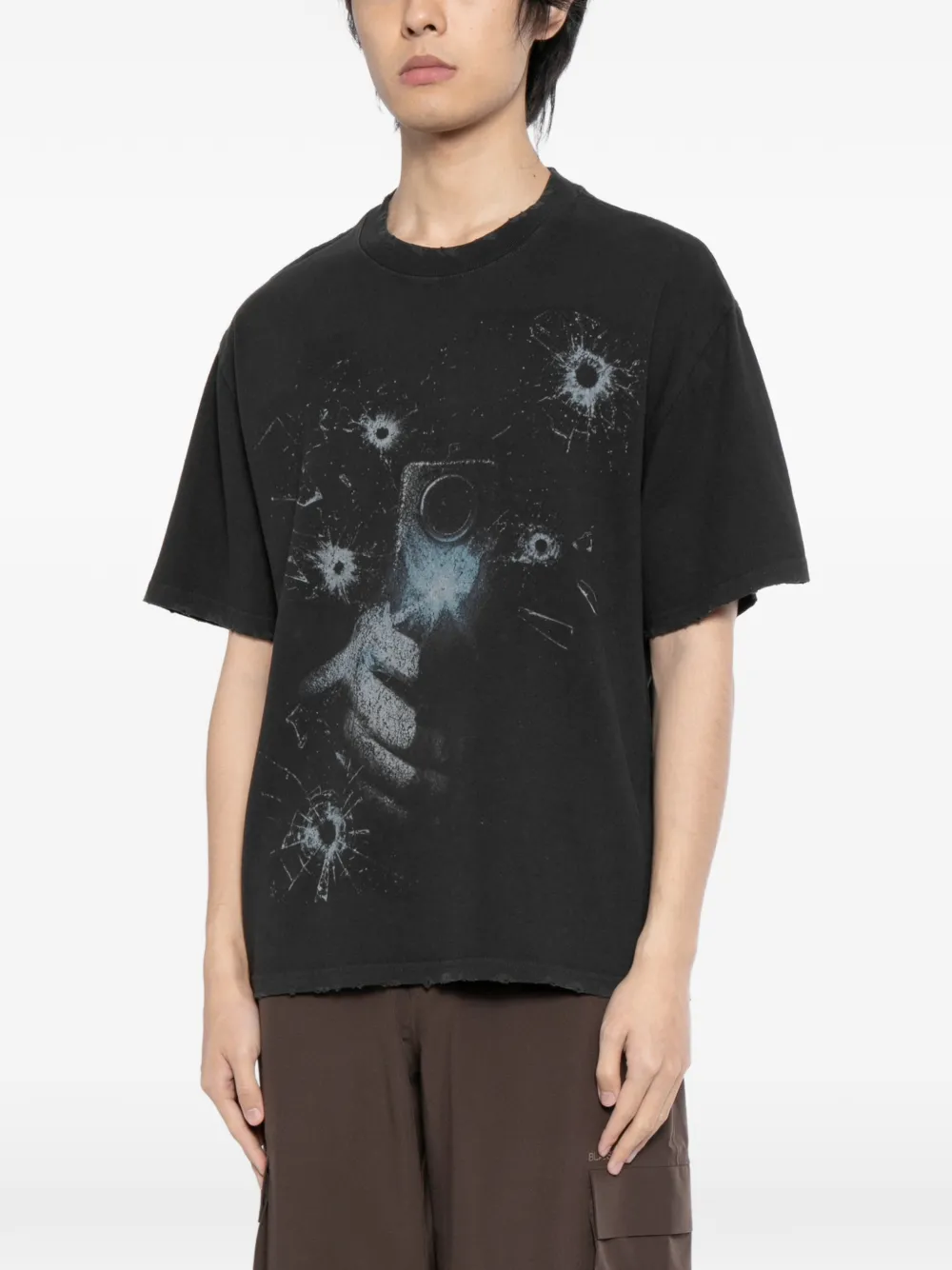  Warman Graphic-print T-shirt - Grey 