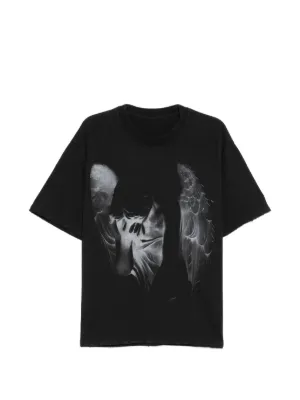 KAMIYA graphic-print t-shirt | Black | FARFETCH ZA