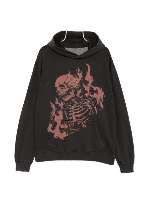 WARMAN skull printed hoodie 