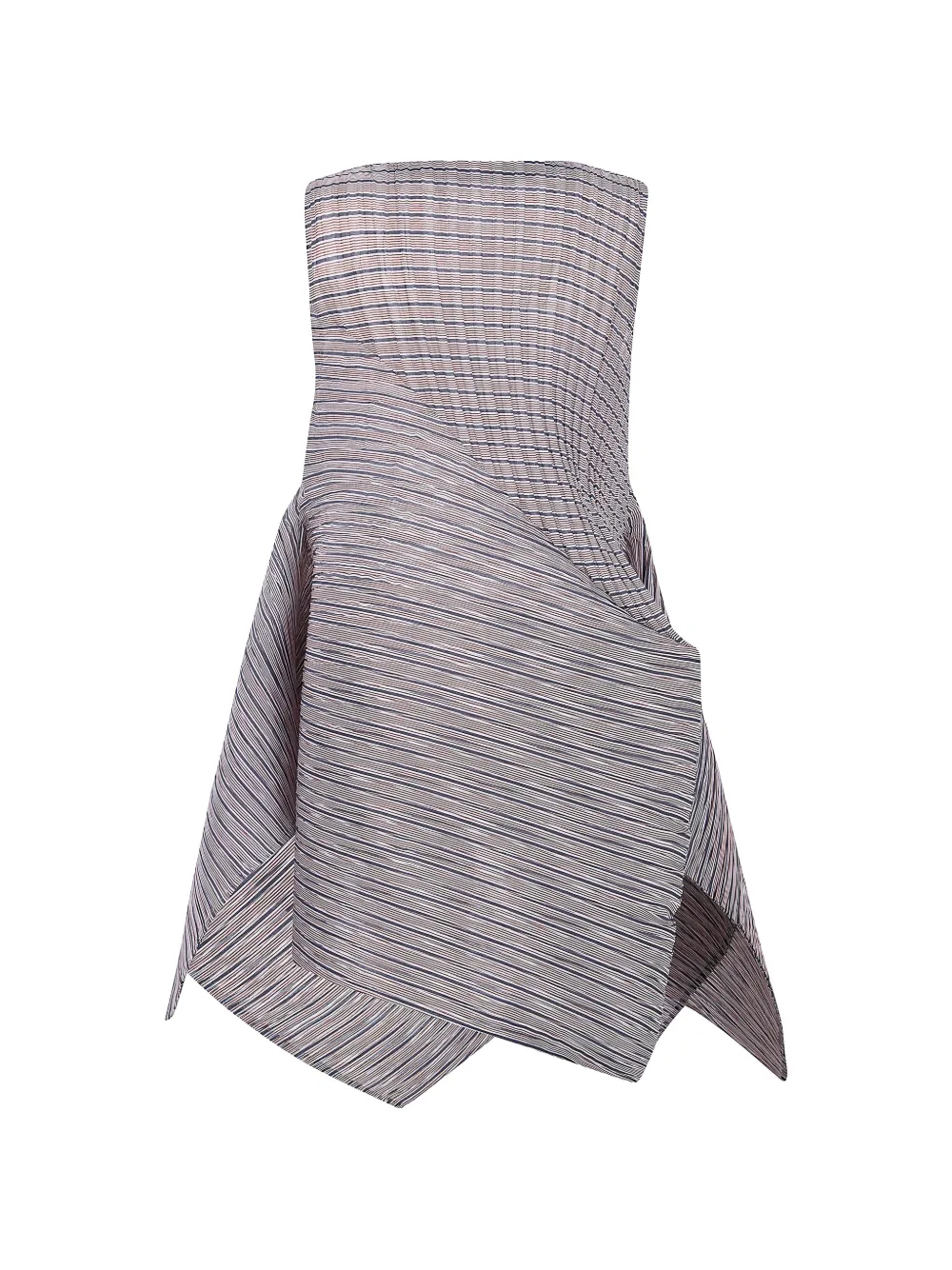 Issey Miyake striped dress - Beige
