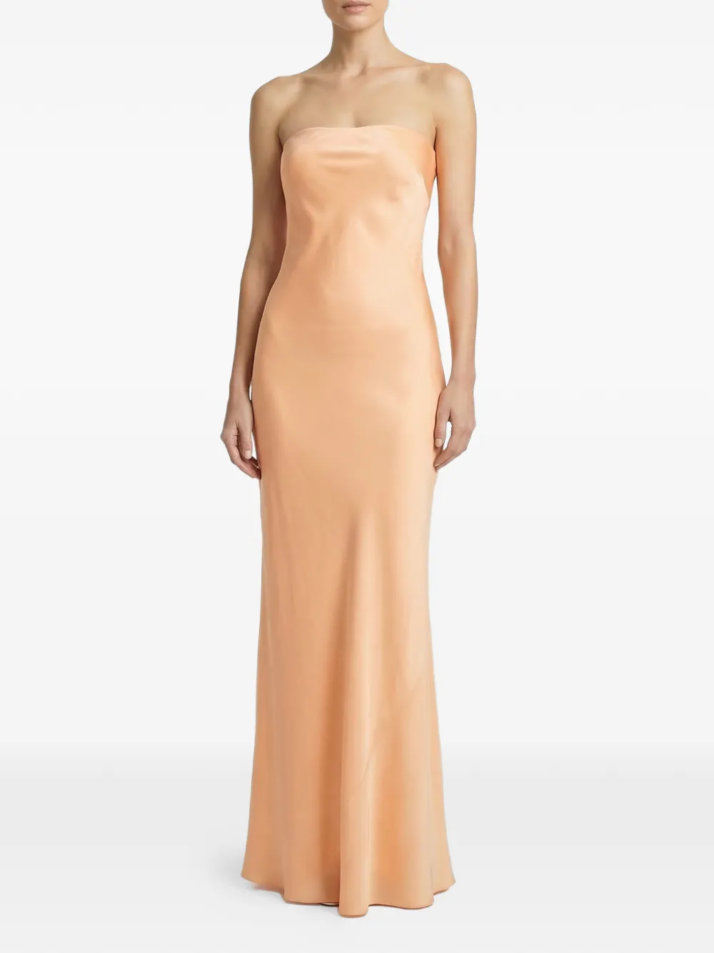 Forte Forte strapless maxi dress - Oranje