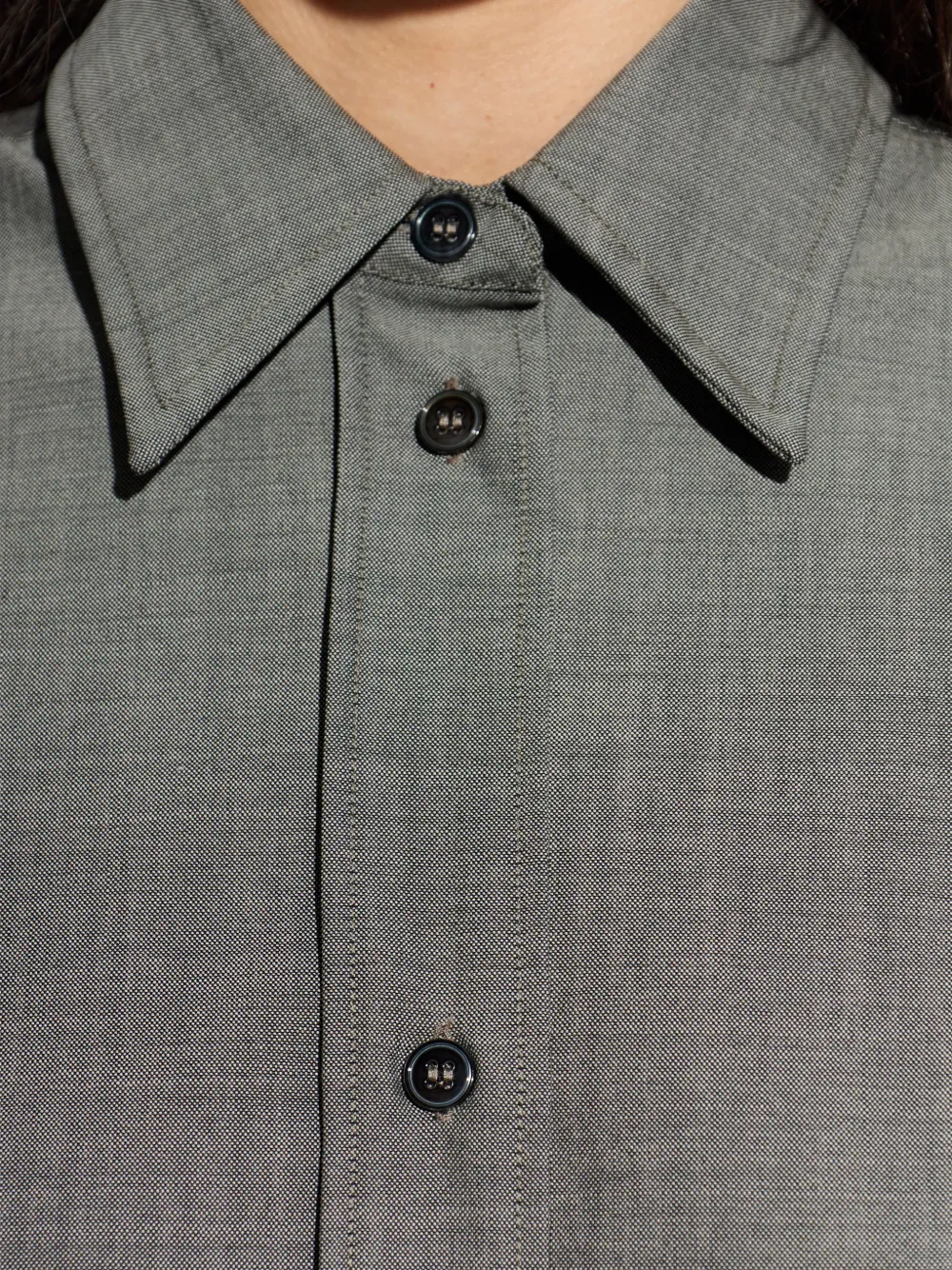 Studio Nicholson Rouen wollen blouse Grijs
