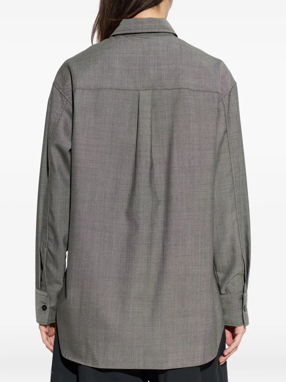 Studio Nicholson Rouen wollen blouse Grijs