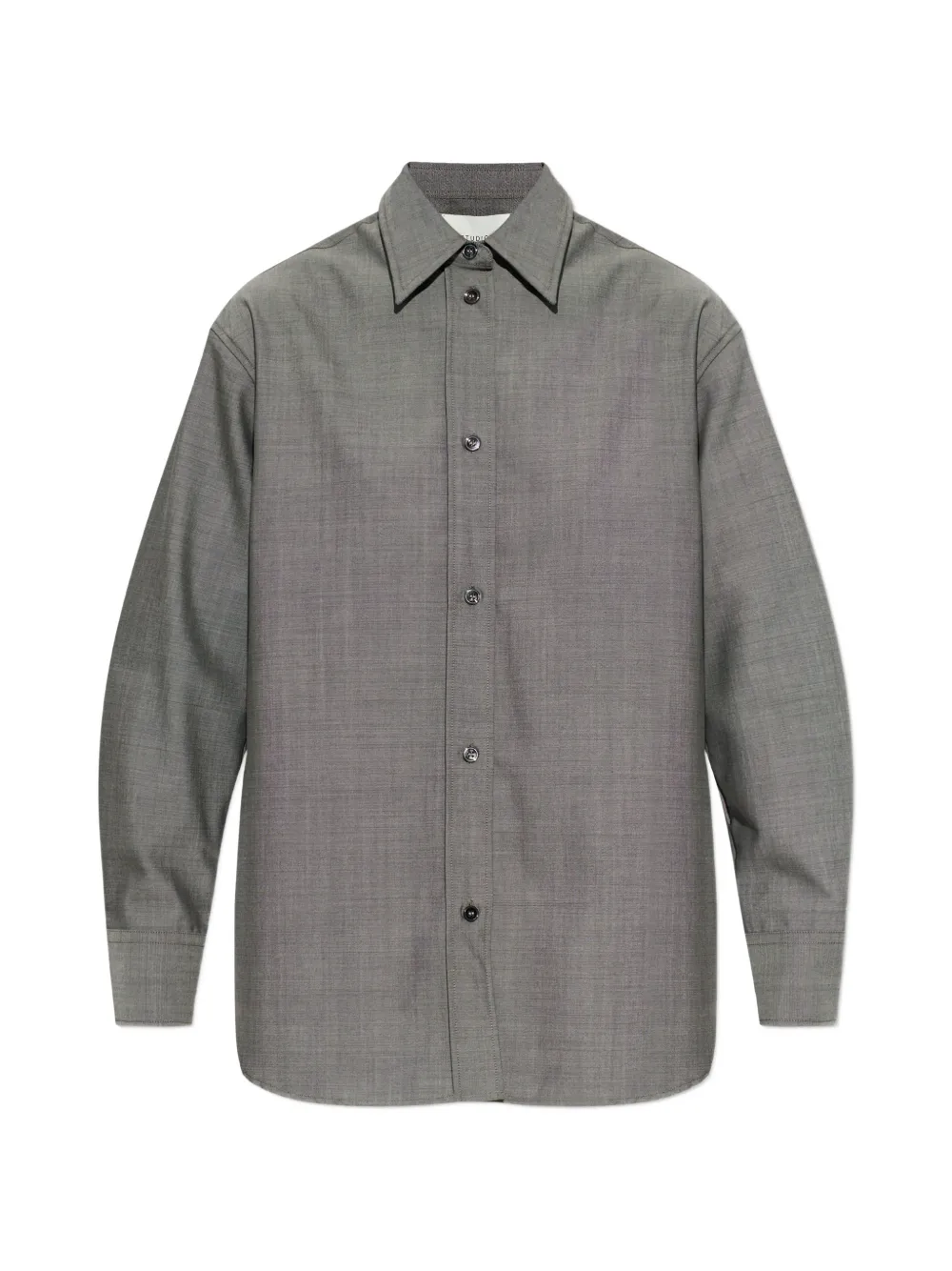 Studio Nicholson button rouen shirt - Grau