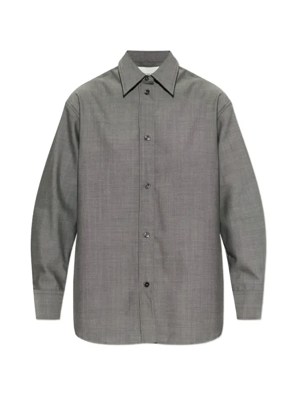 Studio Nicholson Rouen Wool Shirt in Grey
