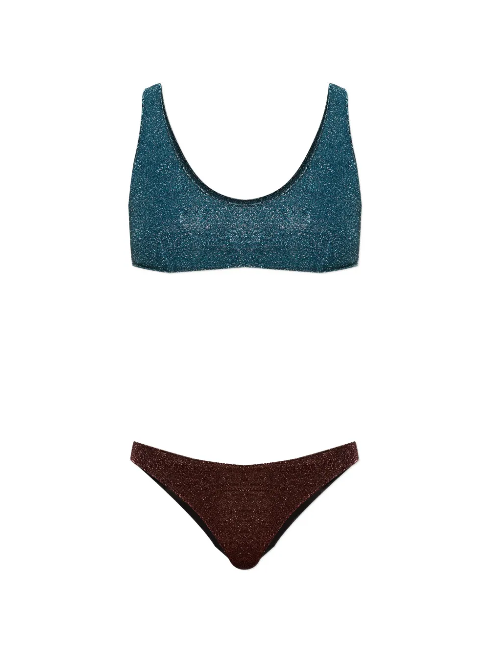 Oséree two-tone two-piece bikini - Blu