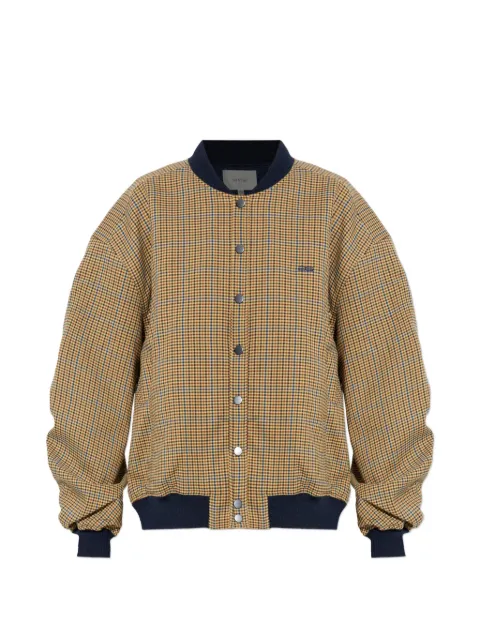 Gestuz chamarra bomber con cuadros estampados