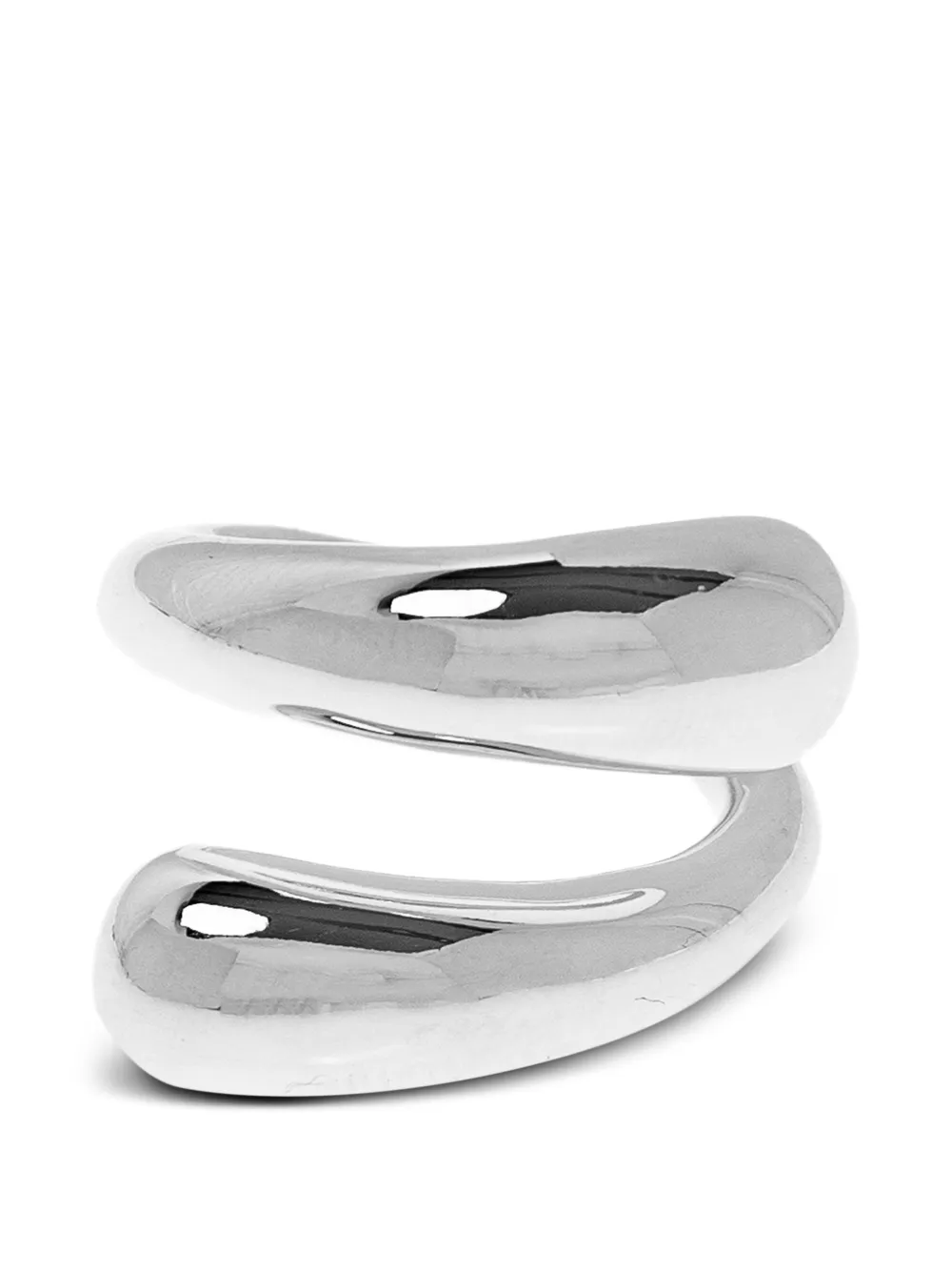 LIE STUDIO Victoria sculpted ring - Argento