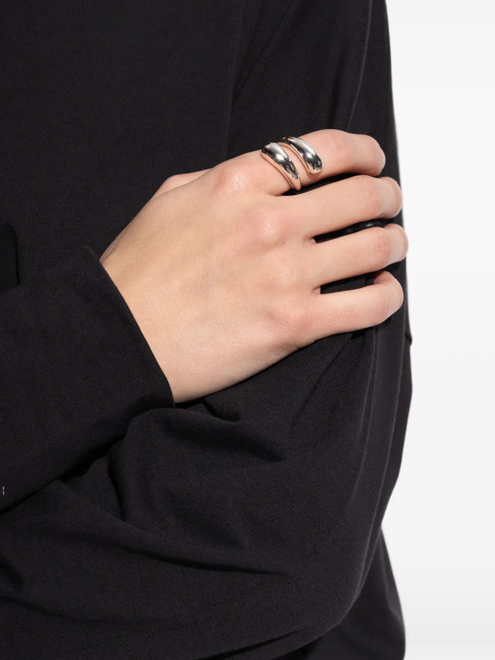  Lie Studio Victoria Sculpted Ring - Silver 