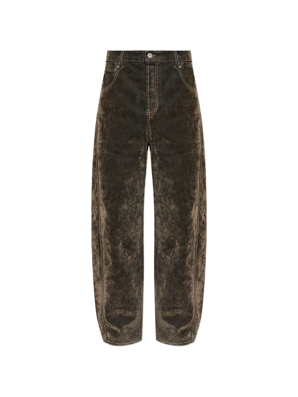 Jacquemus corduroy jeans - Marrone